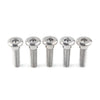Disc Brake Rotor Fasteners 5 x M8x30mm Ti Hex Socket Bolts