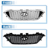 Hyundai Sonata (2011-2014) Silver Tone Front Hood Bumper Grille
