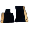 Rolls Royce Wraith (2013-2023) | Gold Leather AutoWin Black Floor Mats