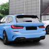 BMW 3 Series 2 x Gloss Black Rear Window Spoiler Lip Covers (2019-2024)