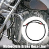1 Set Motorcycle Hydraulic Brake Line Oil Hose Pipe 80cm Black Red