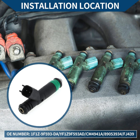 Ford Ranger 3.0L (2001-2003) 1 Pc Black Fuel Injector
