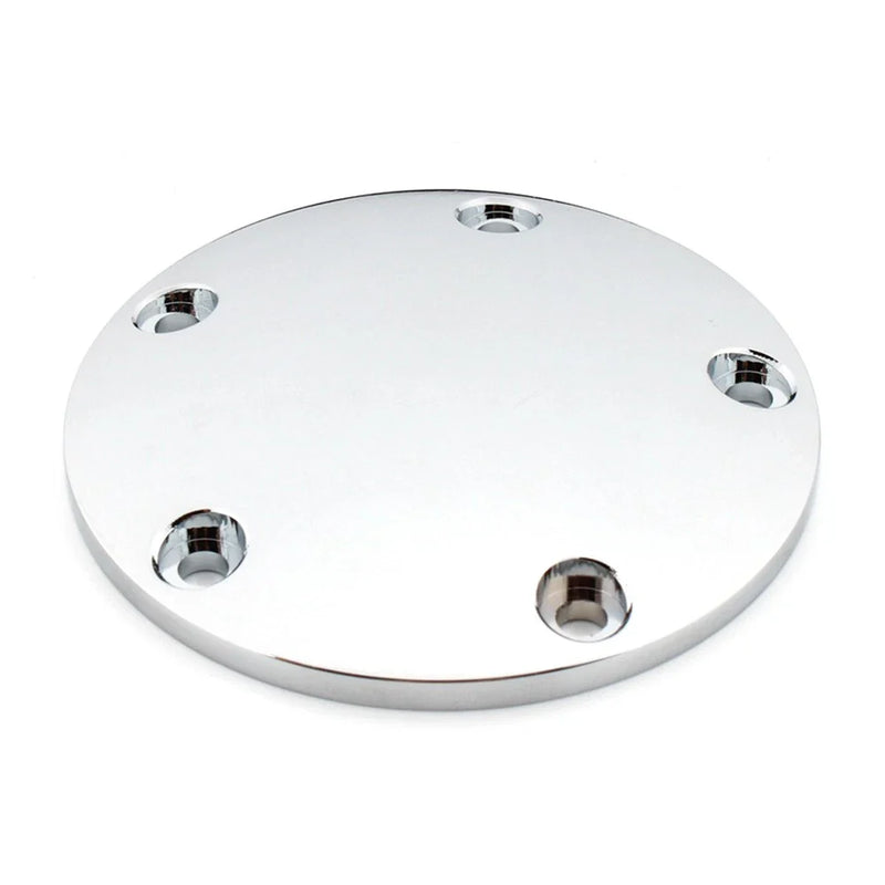 Harley Twin Cam Softail Dyna Touring Silver Domed Timing Points Cover (99-17)