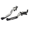 Yamaha YZF R1 R1M R1S R6 MT-09 CNC Silver Extendable Brake Clutch Levers (2015-2023)