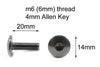 Kawasaki Ninja 10x Kawasaki Ninja Tête fourche Boulons M6x20mm Inox