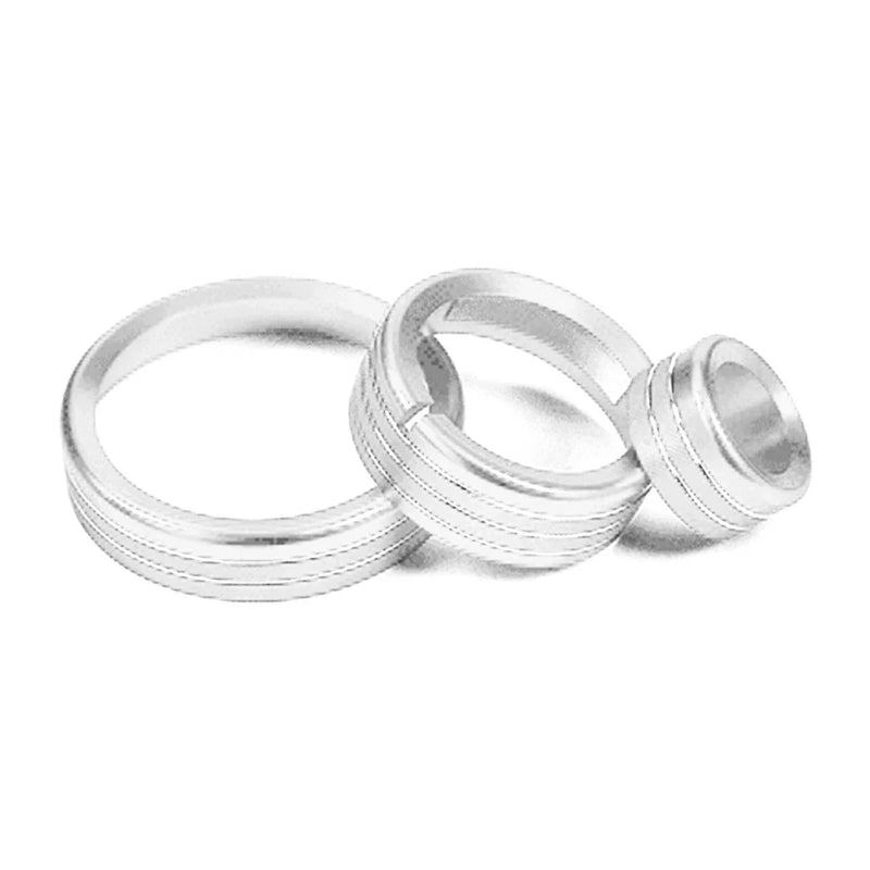 Alfa Romeo Giulia Stelvio Silver Central Control Multimedia Knob Ring (2017-2019)