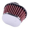 Car Motorcycle - Includes Clamp 55mm Red Air Filter Cone (Fits Various Models)
