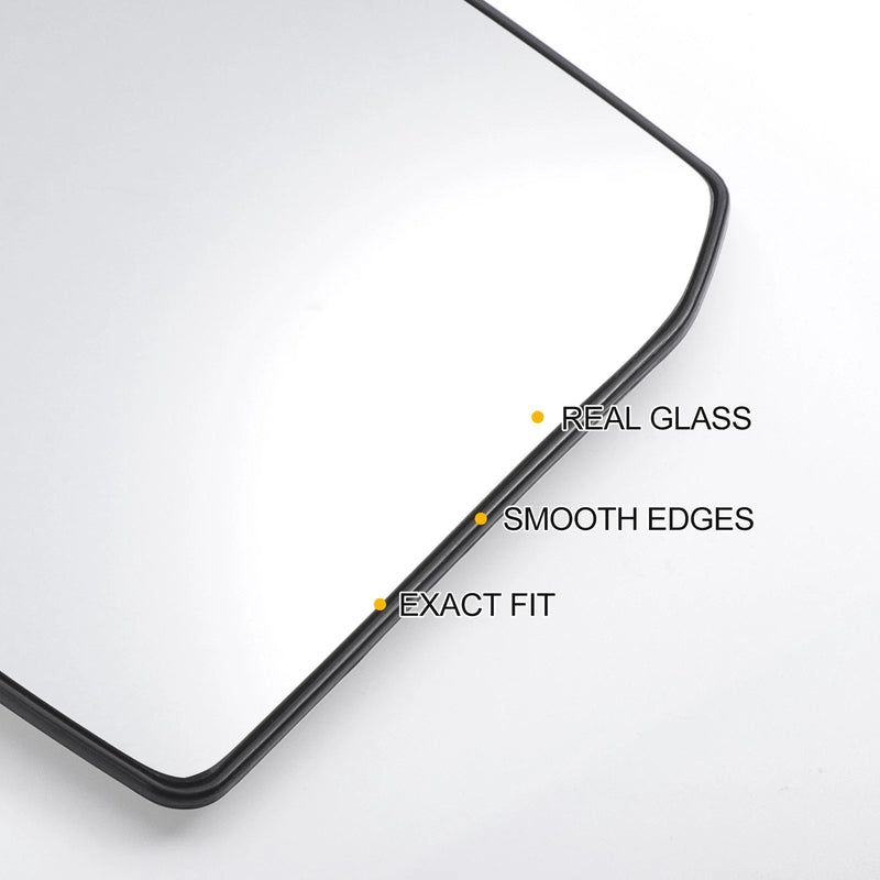Ford Tourneo Left Side White Mirror Glass w/ Back Convex Heated (12-22)