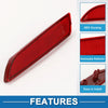 Kia Rio Hatchback (2018-2023) Red Rear Left Bumper Reflector
