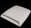 Universal Cars White Decorative Air Flow Intake Hood Scoop Vent Cover