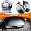 Audi A5 / S5 Gloss Black Wing Side Mirror Cap Covers Lane Assist (2008-2009)