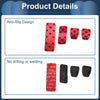 Subaru Forester (2003-2005) Red 4 x Foot Accelerator Pedal Covers