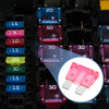 Cars Boat Truck SUV Motorcycle Pink 5pcs Blade Style Fuses 4A