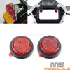 Off Road Motorcycle Plastic Number Plate Self Adhesive Reflectors