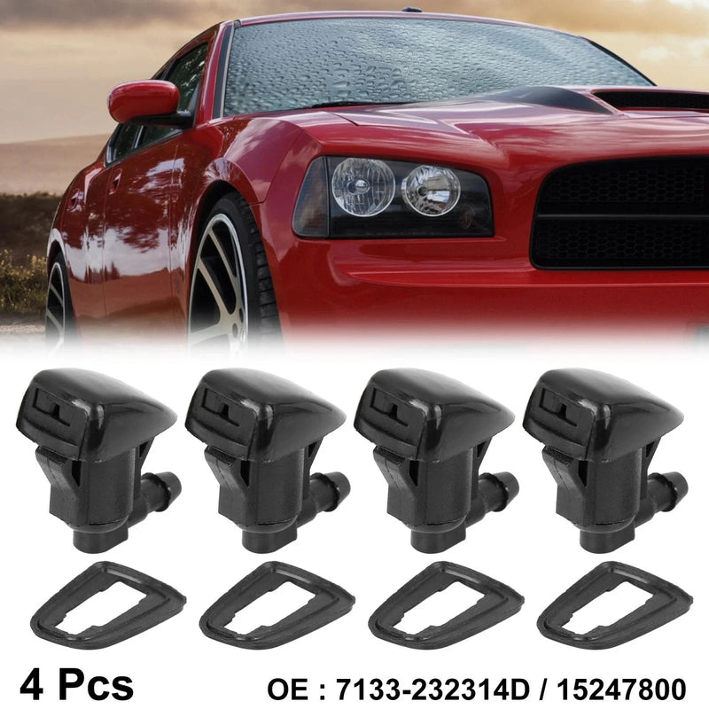Chevrolet 4 x Front Windshield Wiper Washer Nozzle Spray Jet