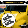 Jeep Carbon Fiber Front Engine Hood Hinge Cover Trim