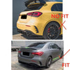 Mercedes Benz A-Class W177 Rear Side Splitter Cover (2019-2023)