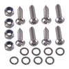 Auto Security - Fastener Kit Rustproof License Plate Screws & Caps