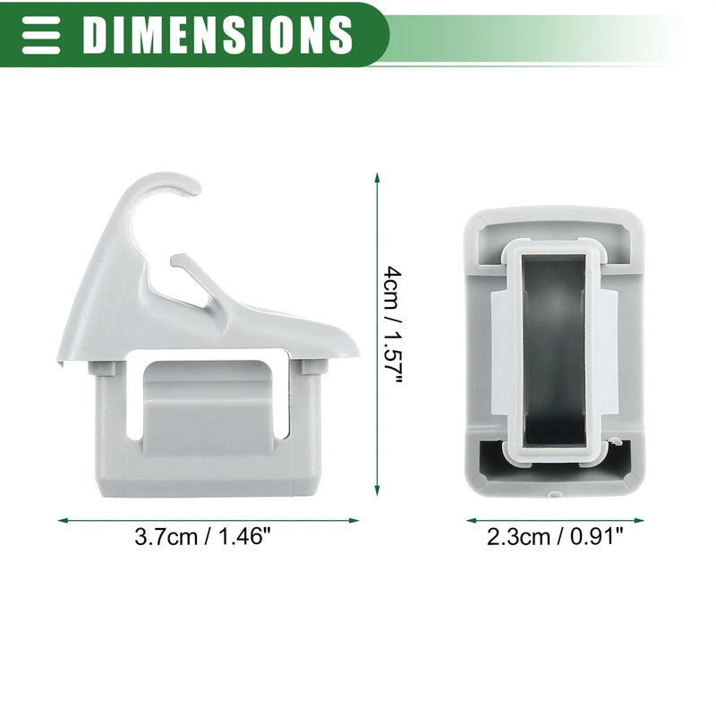 Mitsubishi Lancer (2006-2017) Gray Car Sun Visor Holder Clips