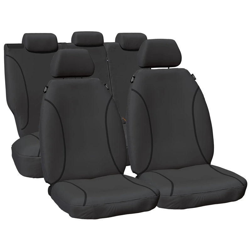 Ford Ranger PX3 Seat Cover Grey Canvas Front & Rear (2016-2021)
