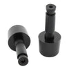 Universal Motorcycle - Black 1in Handlebar Hand Grips & End Caps