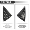 Nissan Sentra Rear Side Window Louvers Vent Covers (2013-2019)