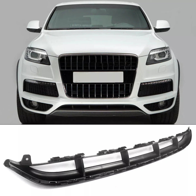 Audi Q7 S-Line Textured Black Front Lower Center Bumper Grille (2010-2015)