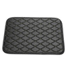 4Pcs Universal Waterproof PU Leather Car Floor Mats Black & Beige