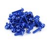 F2 158 Piece Blue Aluminium Fairing Screw Trim Bolts Set