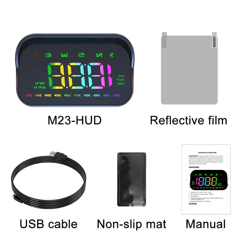 Make & Model M23 Color Head-Up Display GPS Speedometer