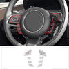 Jaguar XJL Silver Alloy Steering Wheel Button Sticker Trim (2010–2019)