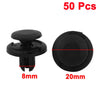 Honda Car Door Clips 50 x 8mm Black Plastic Rivets
