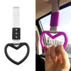 Train Bus Drift Charm Black Heart JDM Tsurikawa Ring Handle Strap