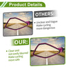 Motorcycle M10x1.25 Rear View Mirrors Polygonal Shape Purple Iron Plastic