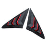 Honda Civic 10th Carbon Fiber Side Window Louver Covers (2016-2021)
