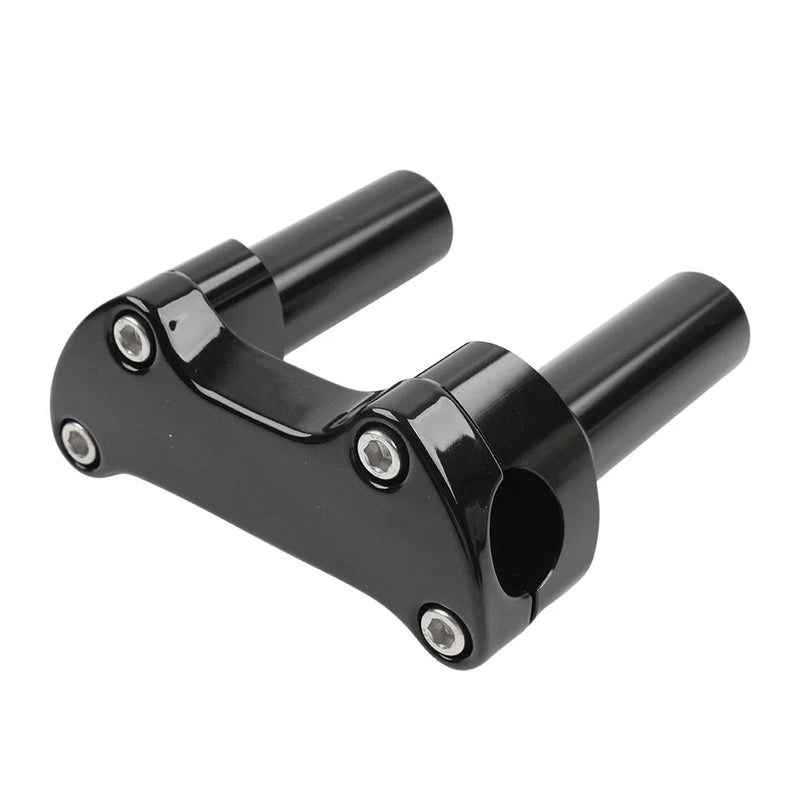 Harley Sportster Dyna Softail 4" Handlebar Risers Flat Clamp Mount