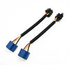 H4 9003 2 x Ceramic Headlight Bulb Socket Plug Adapter Connector