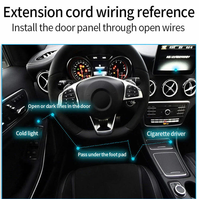 LED Car Interior Atmosphere Strip Lights USB Decoration Lamp Accessories