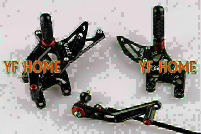 Honda CBR 1000RR Motor Black Rearsets Foot Pegs (2008-2016)