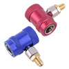 Car High / Low Manifold Connector R134A AC Quick Coupler Adapter