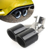 Car - Outlet 89mm Y Shape Double Exit Exhaust Muffler Tip