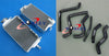 Honda CR125R CR125 Aluminum Radiator & 6 Hose Set (2000-2001)