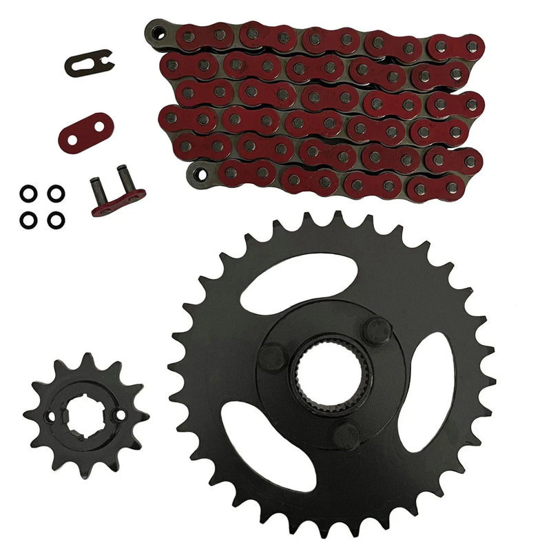 Polaris RZR 170 Red 520x60 O-Ring Chain & 12/32 Sprockets (2009–2016)