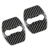 Kia GT 4 x Carbon Fiber Black Door Lock Striker Covers (2018-2023)