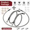 Arctic Cat DVX 400 3x Stainless Braided Brake Lines (2004–2004)