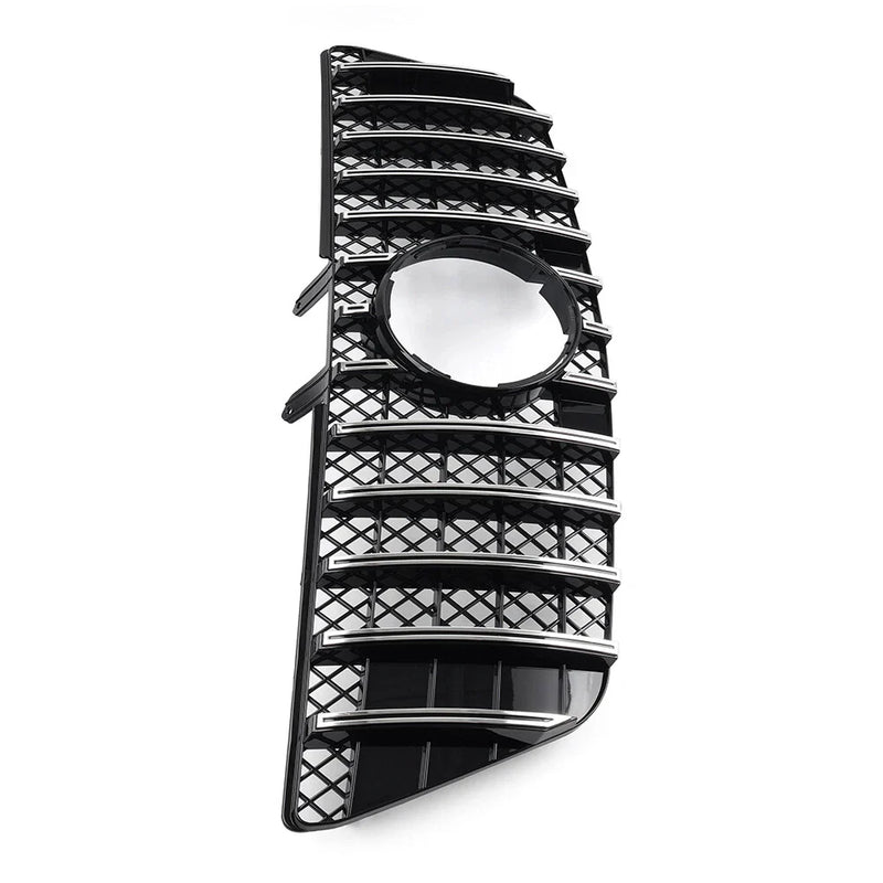 Benz ML Class GTR Style Front Bumper Hood Diamond Grille (2009-2012)