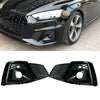 Audi A5 S5 (2021-2024) Black Trim 2 x Front Fog Light Covers