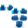 GY6 50-150cc 5Pcs Blue Turn Signal Headlight Ignition Horn Switch Caps