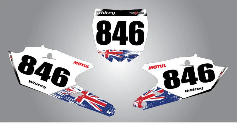 Yamaha YZF 250 / 450 Aussie Pride Custom Number Plates (2014-2015)