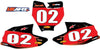 KTM 50 Barbed Style Custom Number Plate Stickers (2016-2023)